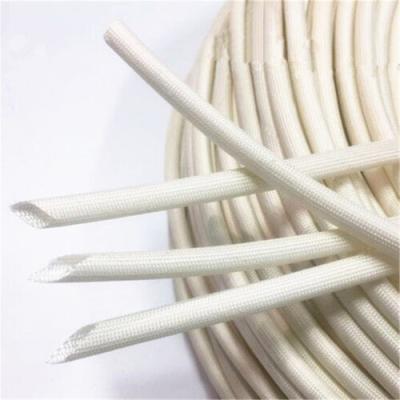China 6mm Silicone Coated Fibre Glass Sleeve Insulation Tubing for sale