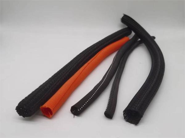 Quality Self Wrapping Expandable Pet Braided Sleeving Flammability UL94V-2 for sale