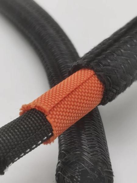 Quality Black PET Braided Self Wrapping Sleeving High Flexibility for sale