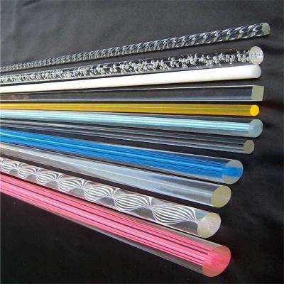 China Lightweight Acrylic Round Bar Stock Transparent Acrylic Rod Customization for sale