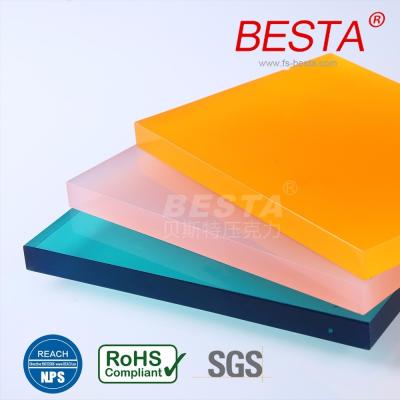 China Farbige 4X8 Außen Acrylzaunplatten Wettersicherheit OEM / ODM zu verkaufen
