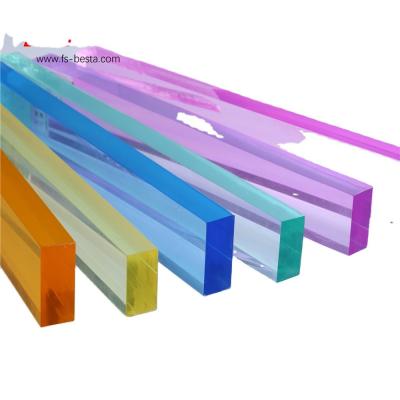 China BESTA 2mm-100mm Thick Colored Clear Plastic Sheets Uv Transmitting Acrylic Sheet for sale