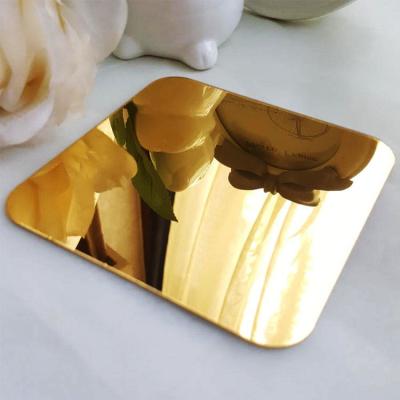 China Golden Gold Mirror Acrylic Sheets Pmma 2mm-120mm For Office Building for sale