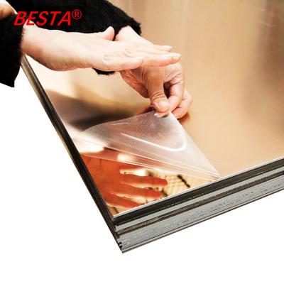 China OEM Extruded Acrylic Sheet Gold Mirror Plexiglass Sheets 2-120mm for sale