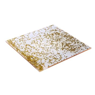 China REACH Certificate Silver Glitter Acrylic Sheet Abrasion Resistance for sale