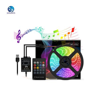 China LANDSCAPE China New Product Led 5050 RGB Light Strip 24v USB Music Voice Control Indoor Lamp Led Strip Light for sale