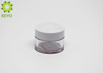 China Small Capacity Clear PETG Face Mask Jar 15g Round Face Cream Containers for sale