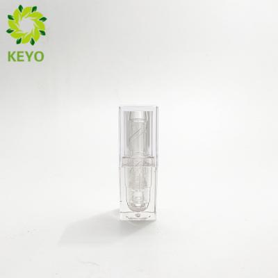 China Luxury Clear Square Plastic Lipstick Tube , Empty Lipstick Containers For Packaging for sale