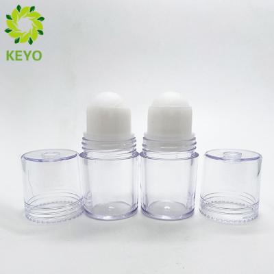 China Essential Oil 30ml Plastic Empty Cosmetic Bottles With Roll On Cap And Ball for sale
