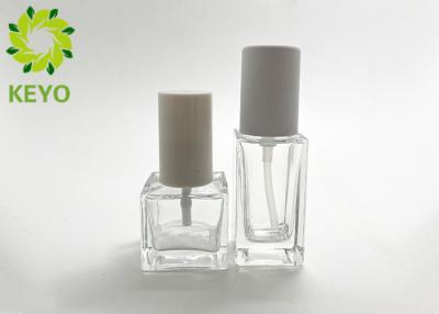 China Empty 30ml Square Glass Foundation Bootle For Cosmetic Packaging for sale