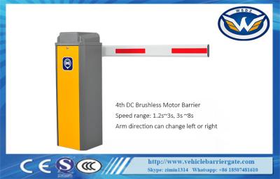 China RFID Reader Automatic Barrier Gate Loop Sensor DC Brushless Motor Car Parking Gate for sale