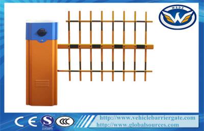 China Car Parking Vehicle Barrier Gate 6 second With Three  Fence Boom Length 6M for sale