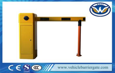 China Yellow Car Park Barriers With 1 - 6 meters Straight Boom For Car Parking System for sale
