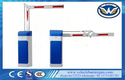 China 2mm Cold Rolled Steel Sheet Parking Barrier Systems Blue And White for sale