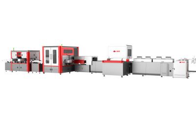 China Intelligent High-Speed Wine Box Making Line Speed 20-25sheets/min Easy Operation for sale