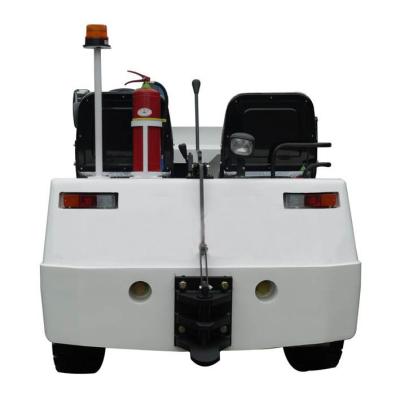 China 40 / 80 Ton White Color Steel Electric Aircraft Tow Tractor With Clean Power for sale