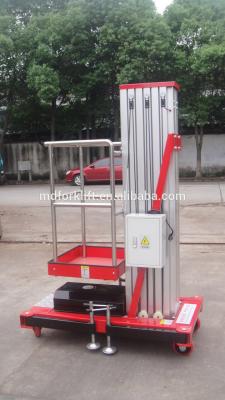 China Aluminium Ladder Order Picker Forklift Electric Climbing Work Platform Single Mast for sale