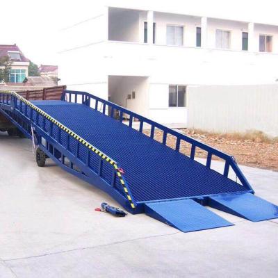 China 8 Ton Capacity Forklift Truck Accessories , Hydraulic Mobile Dock Yard Ramp For Forklift for sale
