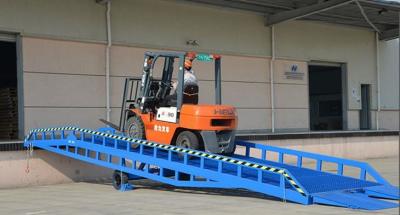 China 8 ton capacity china hydraulic mobile dock yard ramp for forklift for sale