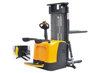China High Load Capacity Full Electric Pallet Stacker With Mast Stable Operation for sale