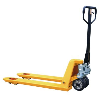 China High Loading Hand Pallet Jack , Single Speed Pump Warehouse Pallet Trucks for sale