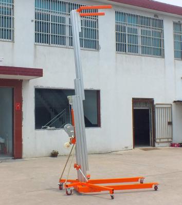 China Blue Color Manual Pallet Stacker , Manual Forklift Stacker Telescoping Lift High Strength for sale
