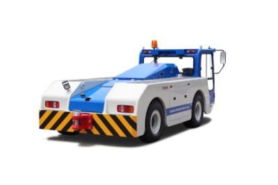 China 100 / 150 Ton Battery Operated Platform Truck , Blue Color Steel Electric Aircraft Tow Tractor For Airport for sale