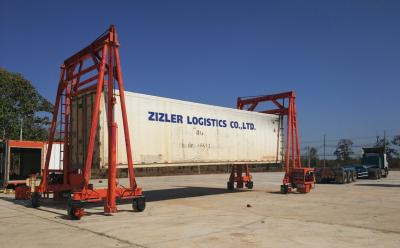 China 30t Gantry Mobile Container Crane Lift , Truck Mounted Shipping Container Crane for sale