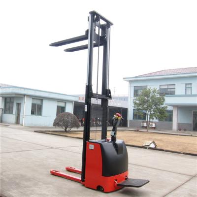 China Automatic Ride On Pallet Stacker AC Motor 1500kg Customised Yellow Color for sale