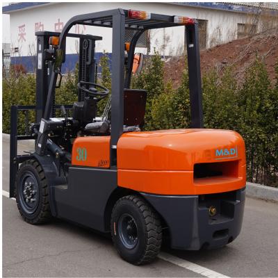 China FD30 Diesel Forklift Truck 3000kg Capacity Customized Color 1 Year Warranty for sale