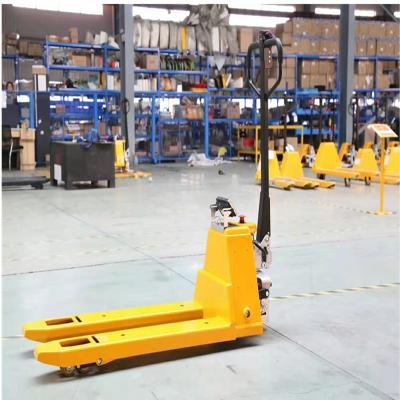 China Capacity 1500Kg Electric Pallet Truck With Max Lifting 200mm Fork Length 1220mm for sale