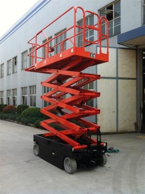 China ASE0810 Pure Electric Outdoor Scissor Lift 8000mm Max Platform Height Heavy Duty for sale