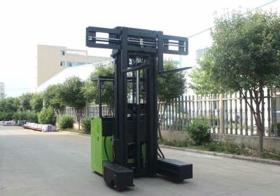 China 1.5 Ton Electric Stacker Truck / Stand Up Electric Forklift 1345mm Wheelbase for sale