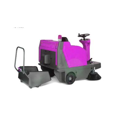 China Airport Wharf Mechanical 80L Dustbin Floor Sweeper for sale