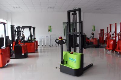 China 1.0t 1.5t Walkie Electric Pallet Stacker For Warehouse for sale
