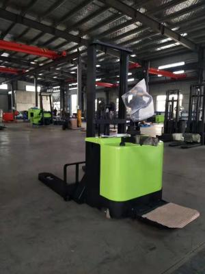 China Adjustable Forks Semi Electric Forklift Pallet Stacker for sale