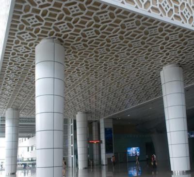 China Semicircle Column Exterior Cladding Panels Aluminum Perforation for sale