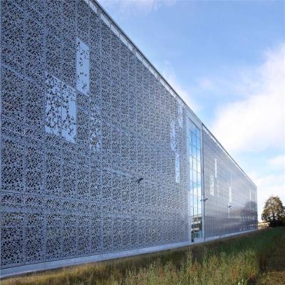 China 1000x1000 Metal Building Facades Exterior Perforated Aluminium Panels Facade for sale