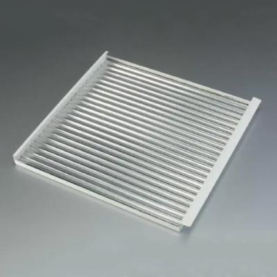 China 600X600 Corrugated Metal Ceiling Tiles Sound Absorbing Aluminum Corrugated Panel for sale