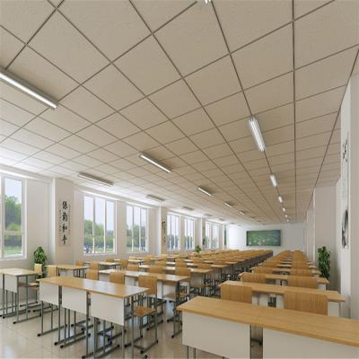 China Mineral Fiber Acoustic Soundproof Ceiling Heat Reduction Fire Resistant for sale