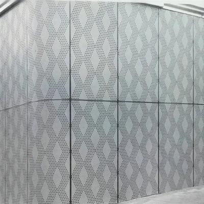 China Perforated Exterior Decorative Metal Wall Panels Aluminum Alloy 2-5mm for sale