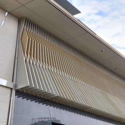 Китай Фасад триангулярного дефлектора внешний обшивает панелями алюминиевые 4000mm 2.85mm толщиной продается