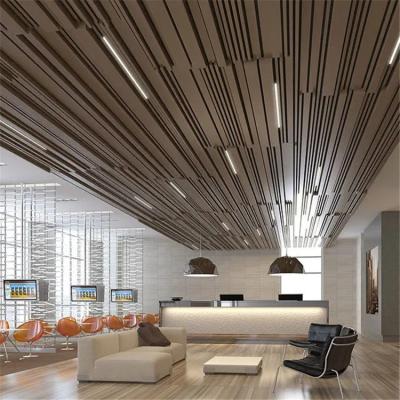 China U Shaped Open Multi Panel Ceiling Plain Pattern 0.5mm Thickness for sale
