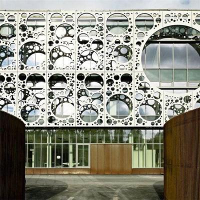 China Matt Black Facade Curtain Wall Metal Panel PVDF Coating Finished for sale