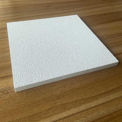 China Perforation Metal Acoustic Ceiling Tiles Paint Finish Mineral Fiber Panel White for sale