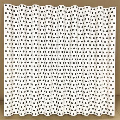 China External Wall 800x800 Corrugated Aluminum Panels Silver Grey 8mm Holes for sale