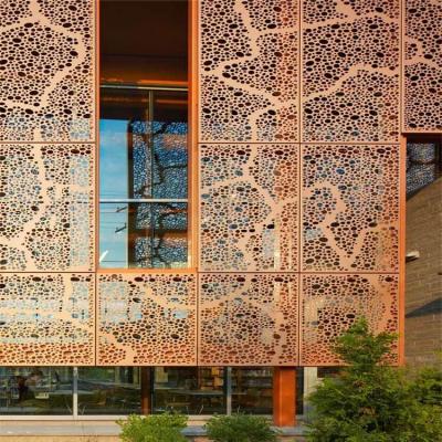 China Exterior Perforated Facade Cladding Panels ISO9001 Sound Absorption for sale