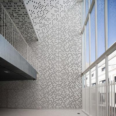 China Metro Station Exterior Perforated Metal Panel Sound Absorption 1.85-4mm for sale