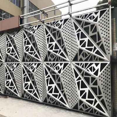 China Aluminum Facade 3D Laser Cut Metal Wall Panels Customized Pattern for sale