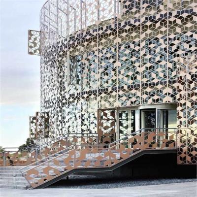 China Aluminium Perforated Wall Cladding Panels Exterior 4mm Thickness for sale